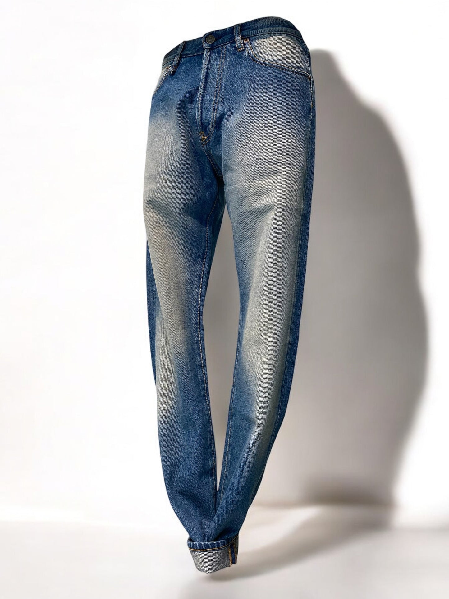 Jeans Uomo Denim Invecchiato