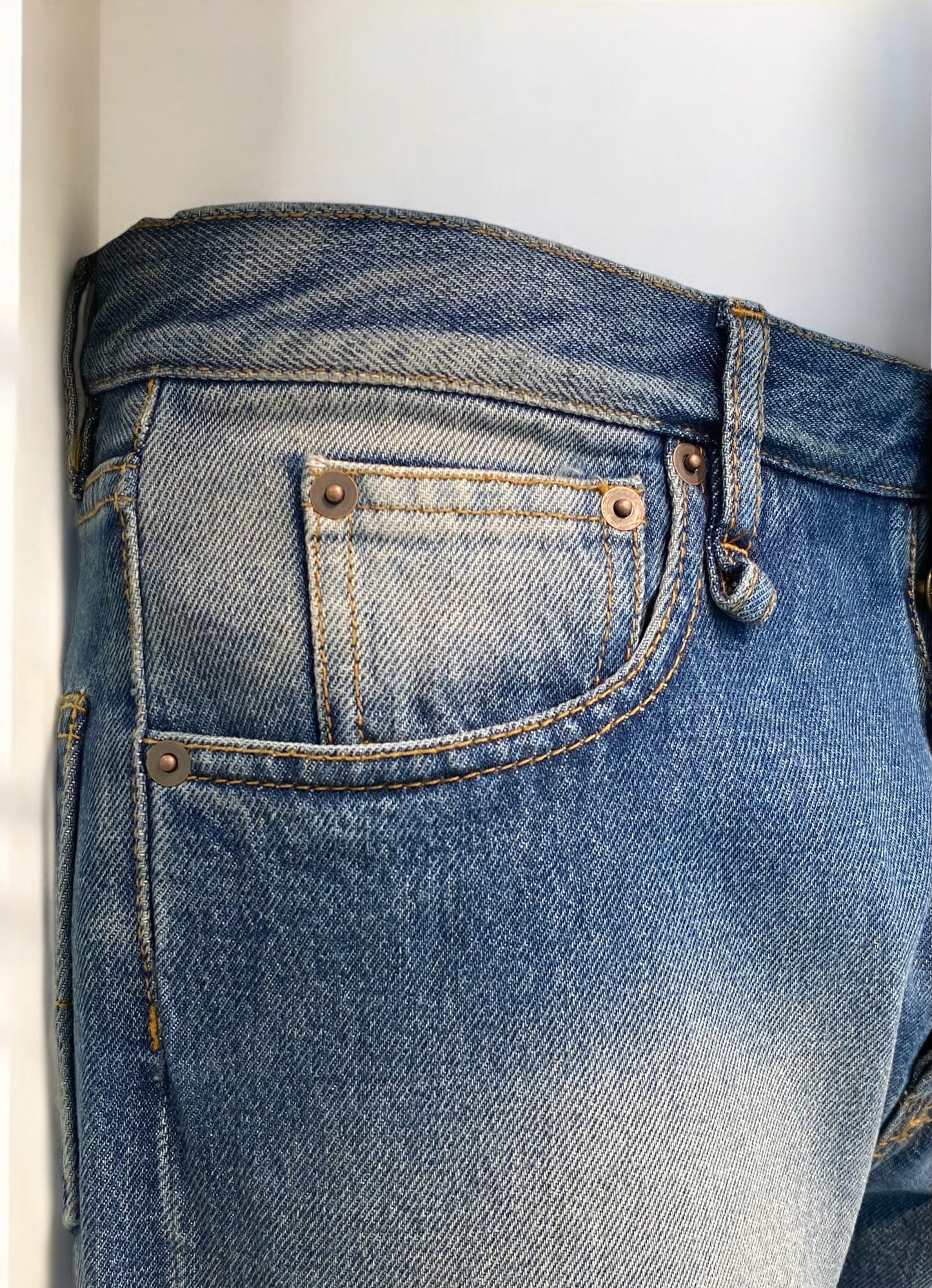 Jeans Uomo Denim Invecchiato