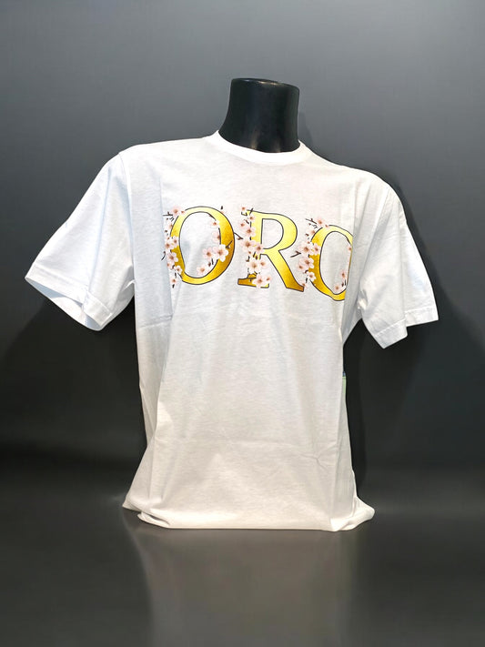 T-Shirt Uomo Oro Fiori